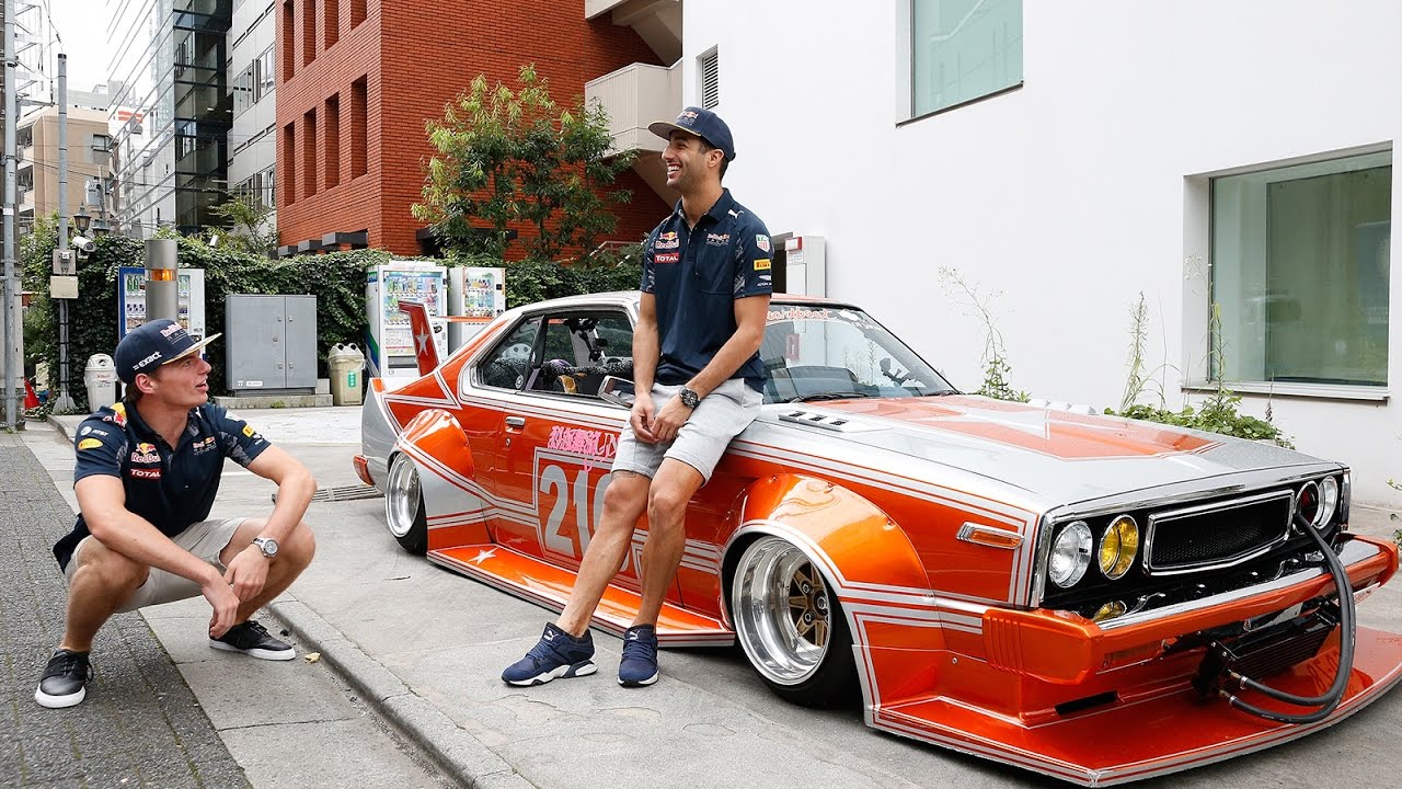 Daniel Ricciardo, Max Verstappen and the Kaido Racer