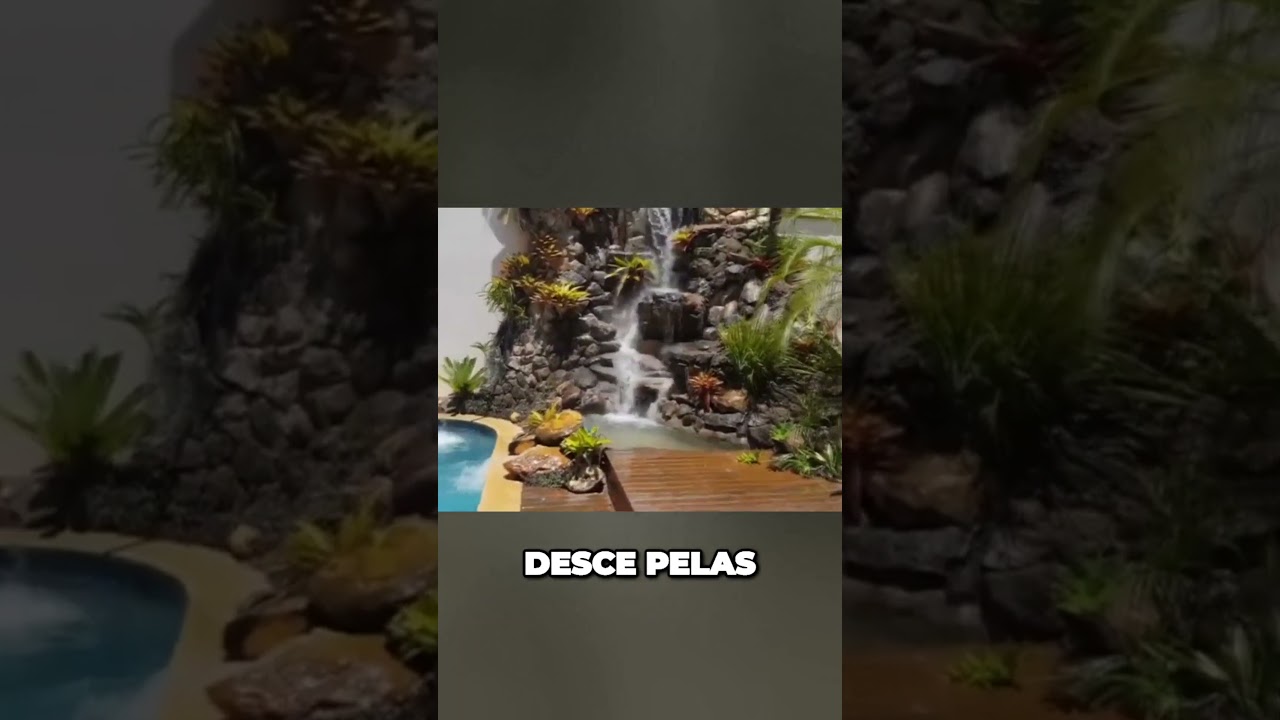 Como fazer uma cascata artificial com pedras naturais para piscinas