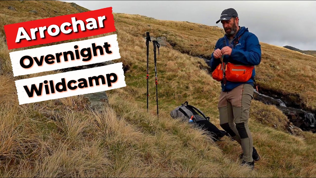 Wild Camping in The Arrochar Alps |  Jumper Home DCF Pyramid Tent.