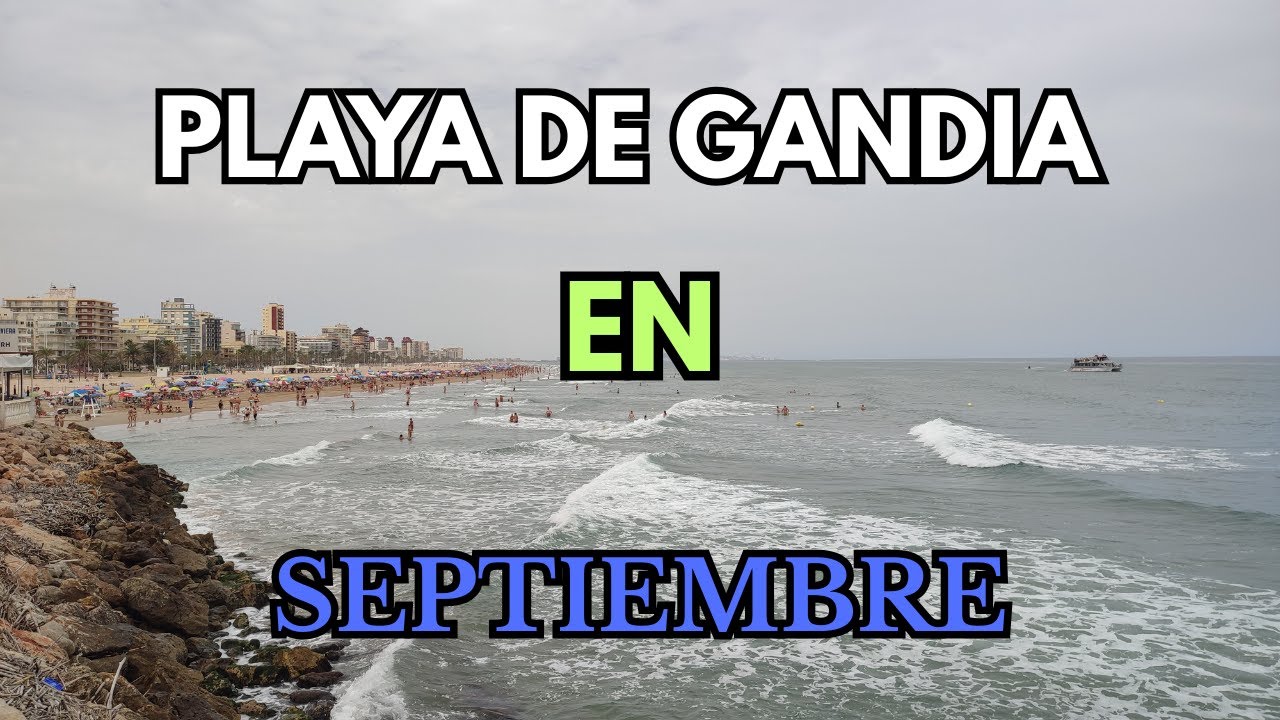Playa de Gandia en Septiembre