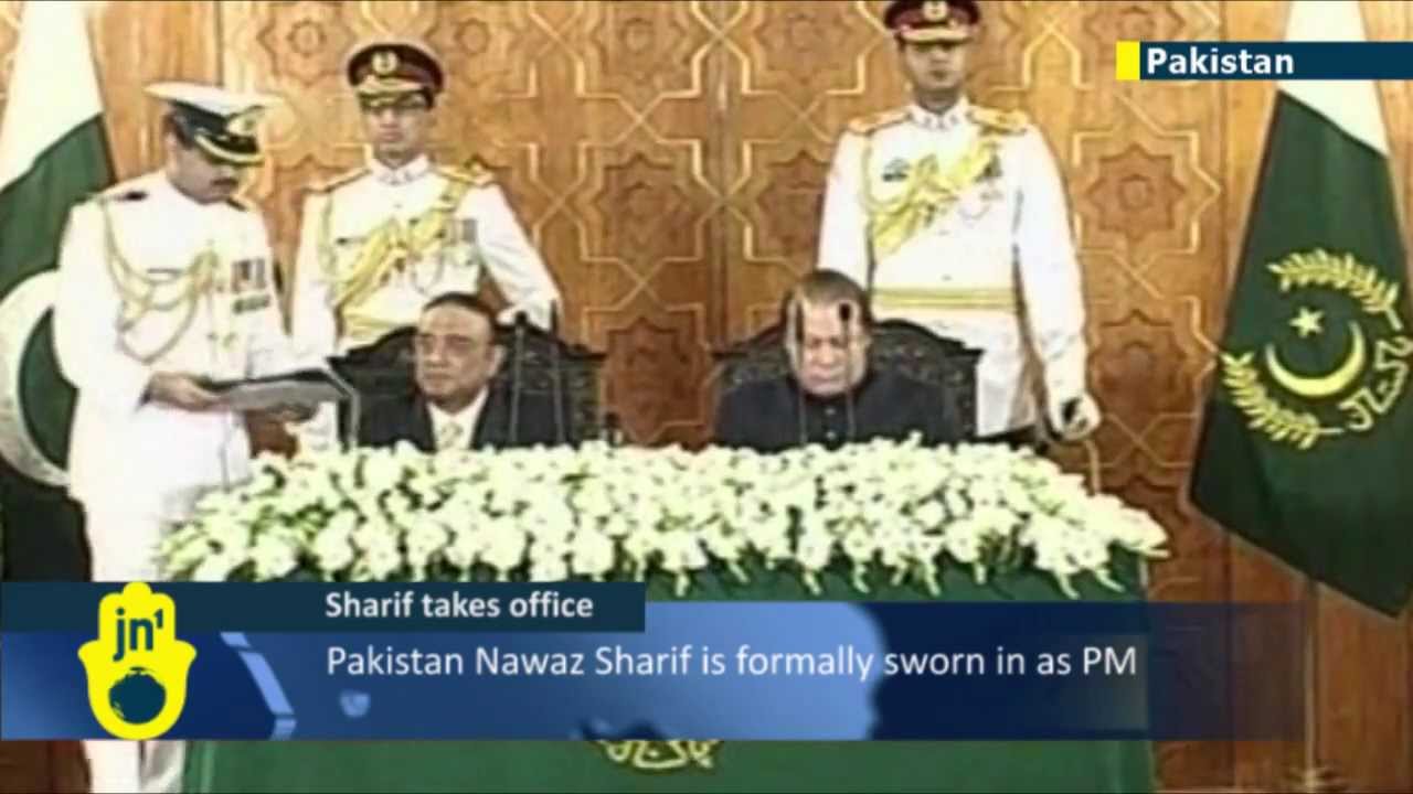 New Pakistan PM: Nawaz Sharif is sworn in for the third time