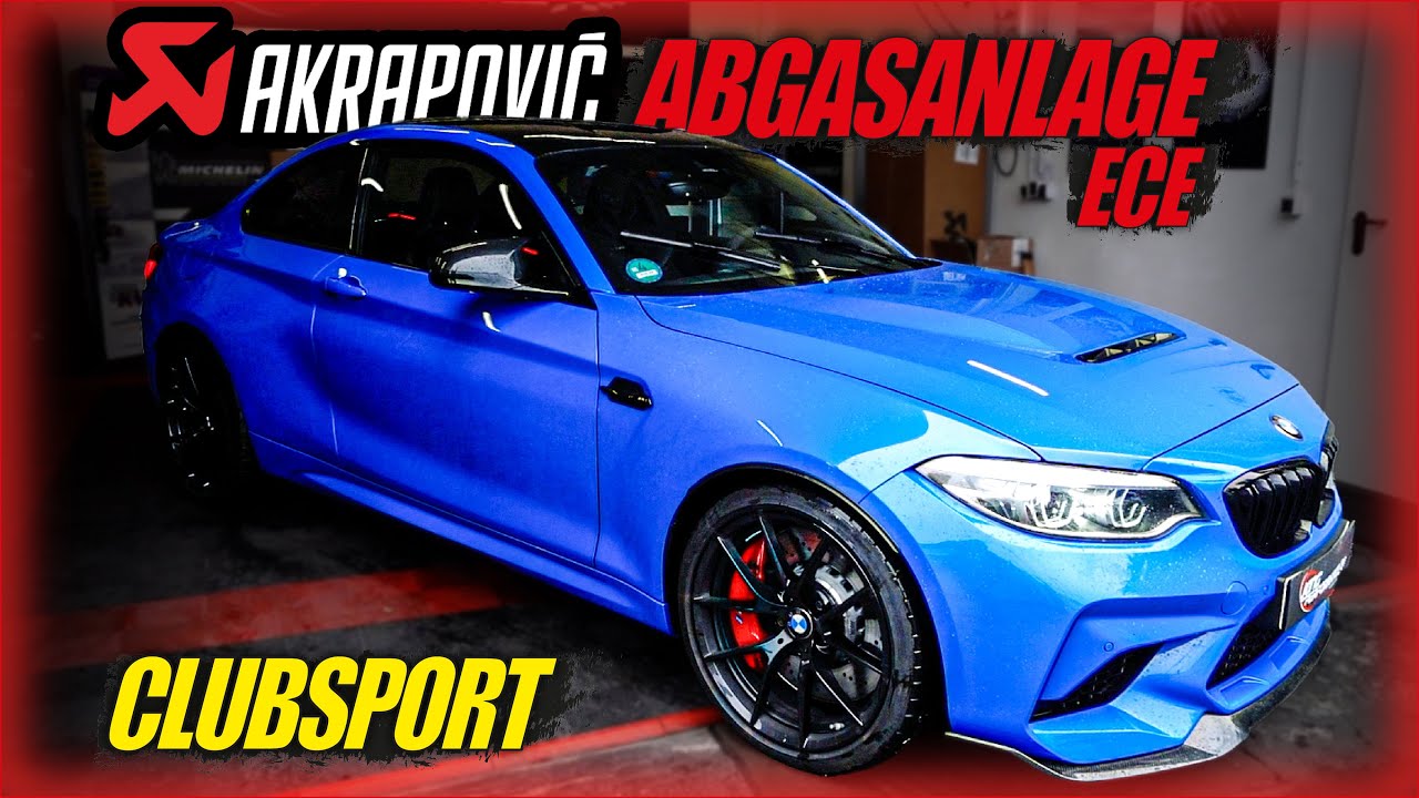 LEGALE Titan Abgasanlage ECE von AKRAPOVIC (SLipon) passend für BMW M2 CS F87 CLUBSPORT