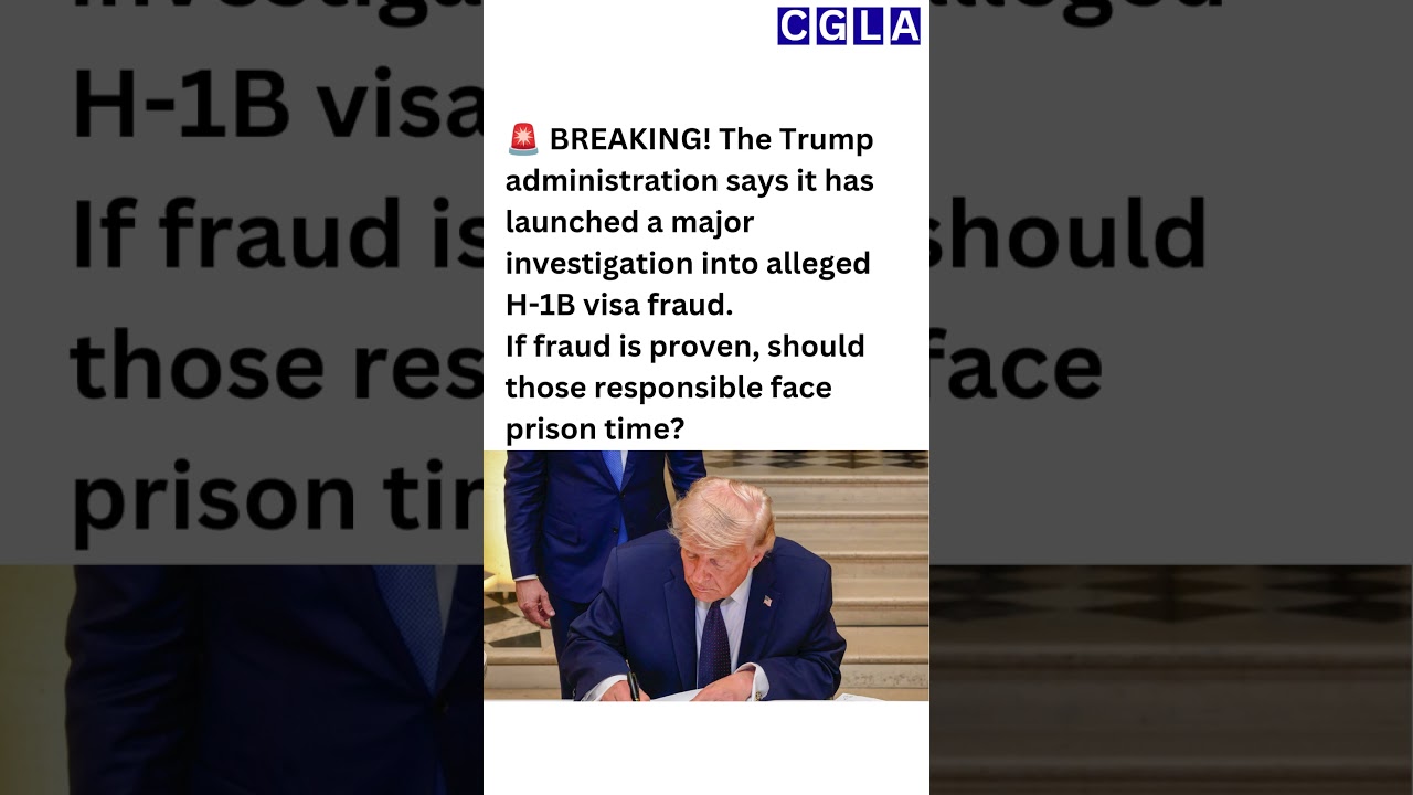 H-1B Fraud Probe Launched 🚨