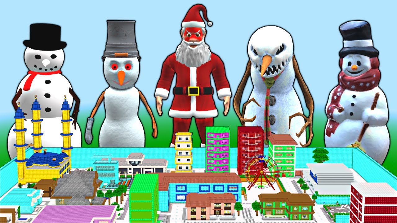 KORKUNÇ NOEL BABA ÇETESİ ŞEHRE SALDIRIYOR! 😱 - Minecraft