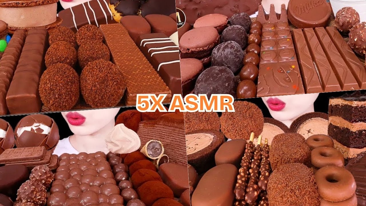  5X SPEED ASMR Chocolate Overload! 🍫 Most Satisfying Chocolate Mukbang | Eating Sounds