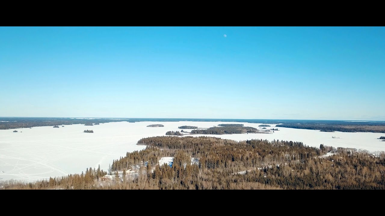 Cranberry Portage Manitoba First Cranberry Lake - Early Spring Mavic Pro Adventure