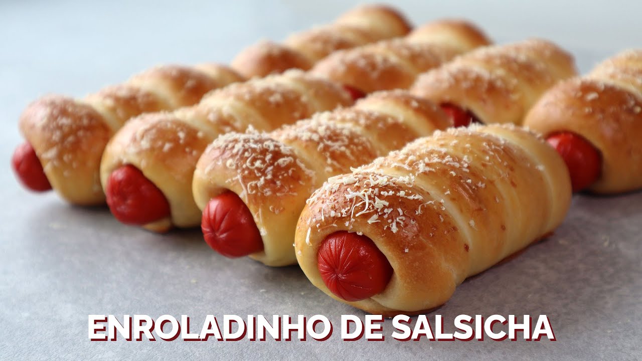 ENROLADINHO DE SALSICHA - Receita prática e muito fácil