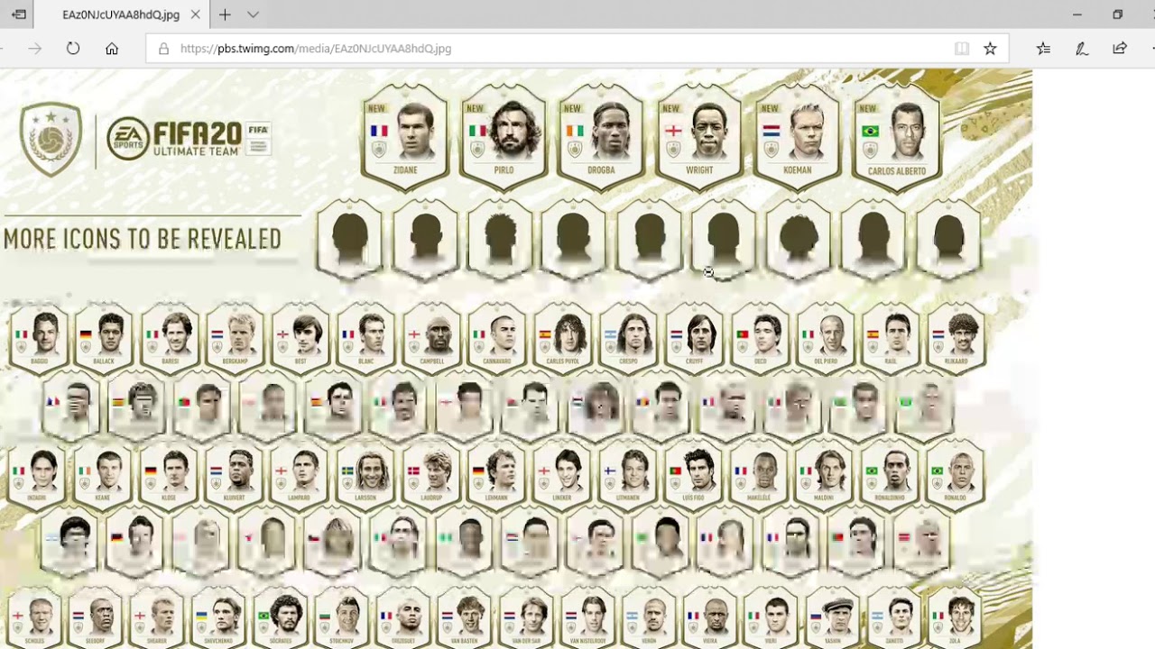 WHO ARE THE NEW ICONS IN FIFA 20???