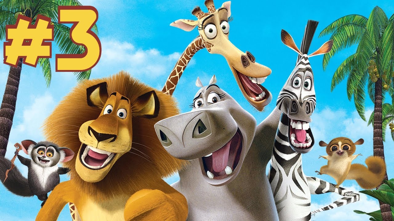 Мадагаскар - Уровень 3 - Погоня по Нью-Йорк-стрит [HD] (Xbox, PlayStation 2, ПК, GameCube)