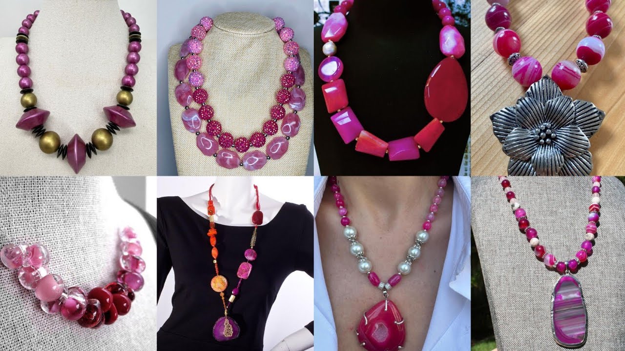 The Power 🤩 of Magenta: Bold Necklace Creations for Modern Style