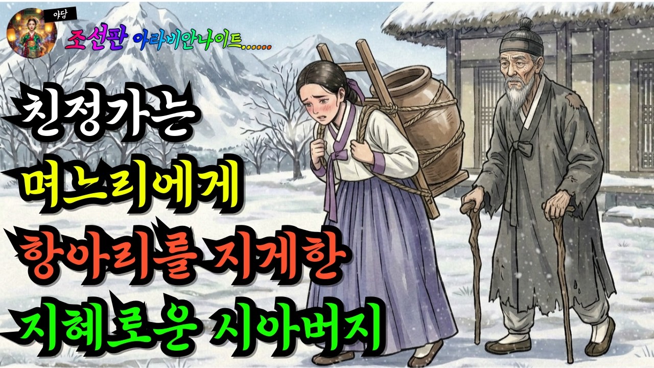친정가는 며느리에게 항아리를 지게한 지혜로운 시아버지 | 조선판 아라비안나이트 단편선 (야담/민담/전설/옛날이야기/오디오북/수면동화)
