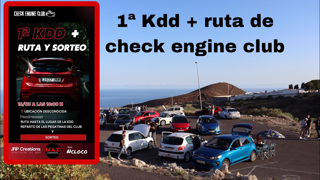 Nos vamos de ruta y Kdd con el club check engine