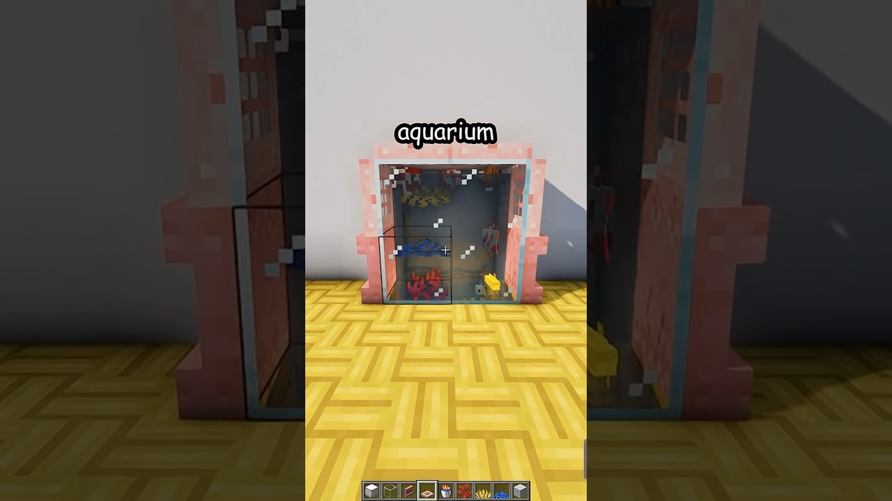 РОЗОВЫЙ АКВАРИУМ ИЗ MINECRAFT #minecraft