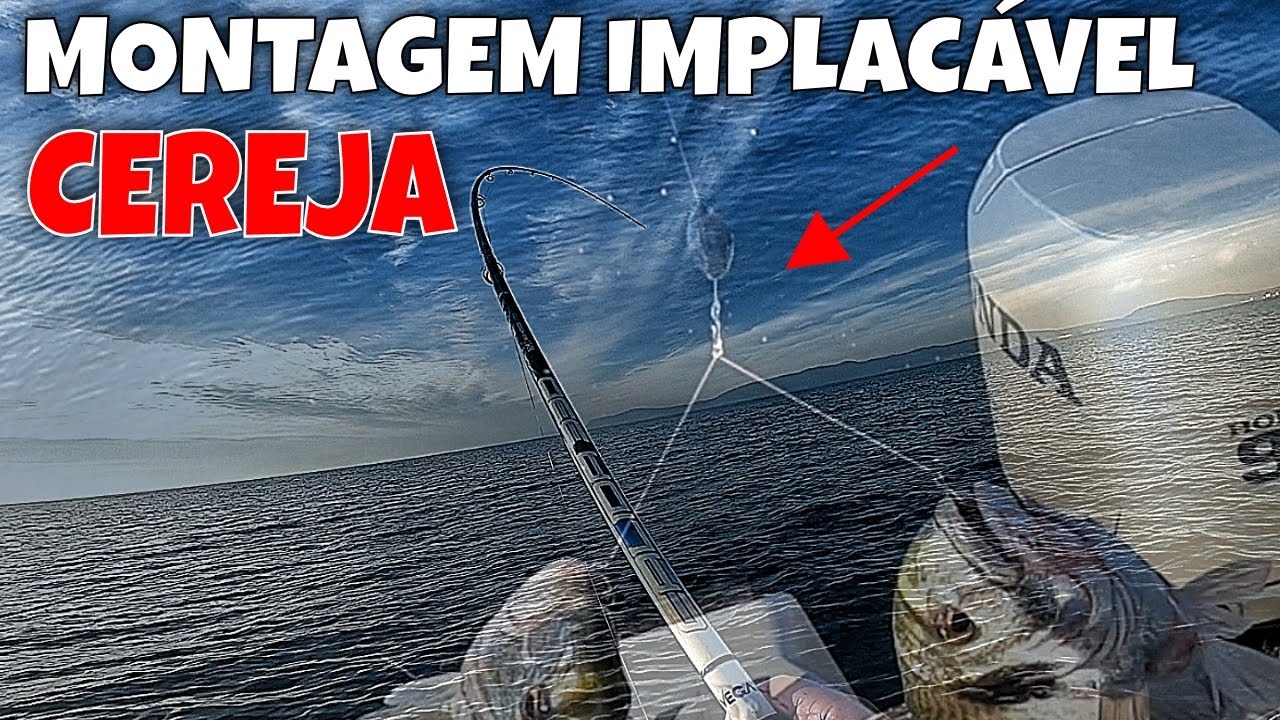 MONTAGEM EM CEREJA IMPLACÁVEL A PESCAR NA QUEDA ÀS DOURADAS [DORADA, GILTHEAD BREAM, 金頭鯛