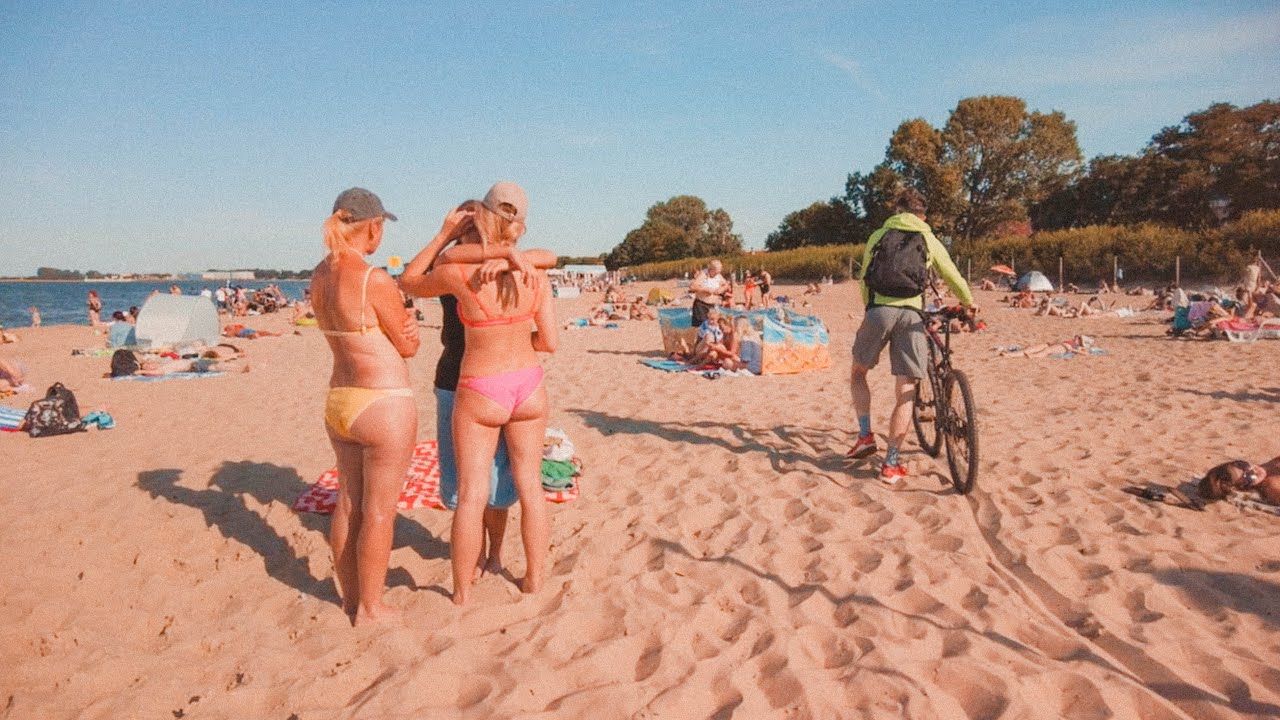 Plaża w Gdańsku Brzeźnie Latem | Gdańsk Brzeźno Beach in Summer 2024 | POLAND 4K