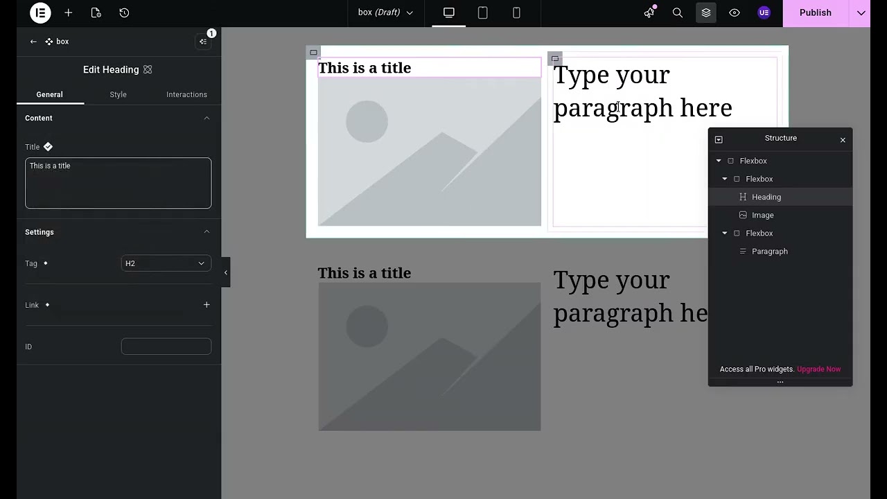 Elementor Editor v4: Quick 