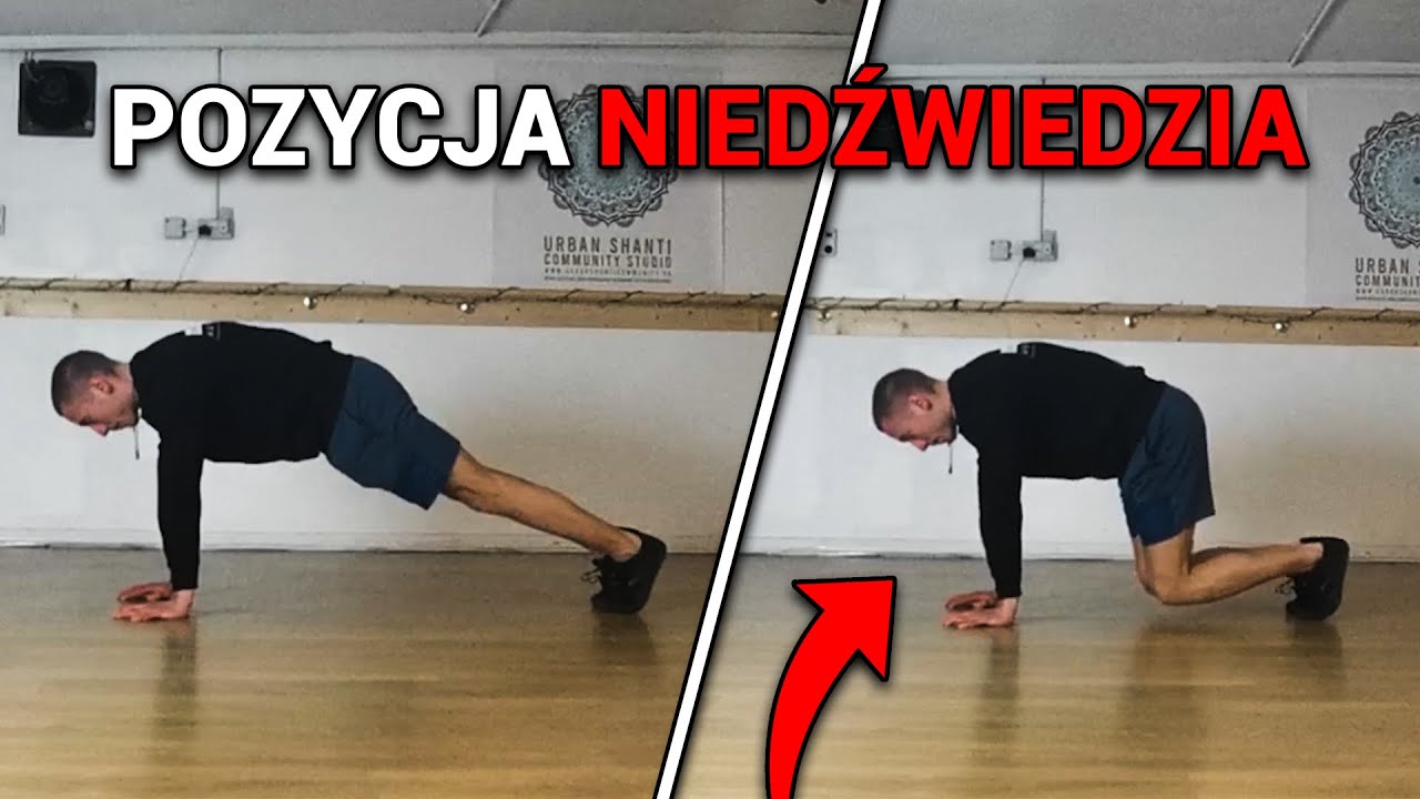 POZYCJA NIEDŹWIEDZIA *ćwiczenie zamiast planka*