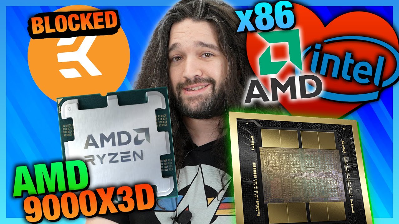 HW News - AMD 9800X3D, GN Updates, x86 Intel & AMD Partnership, EK Bank Accounts Blocked