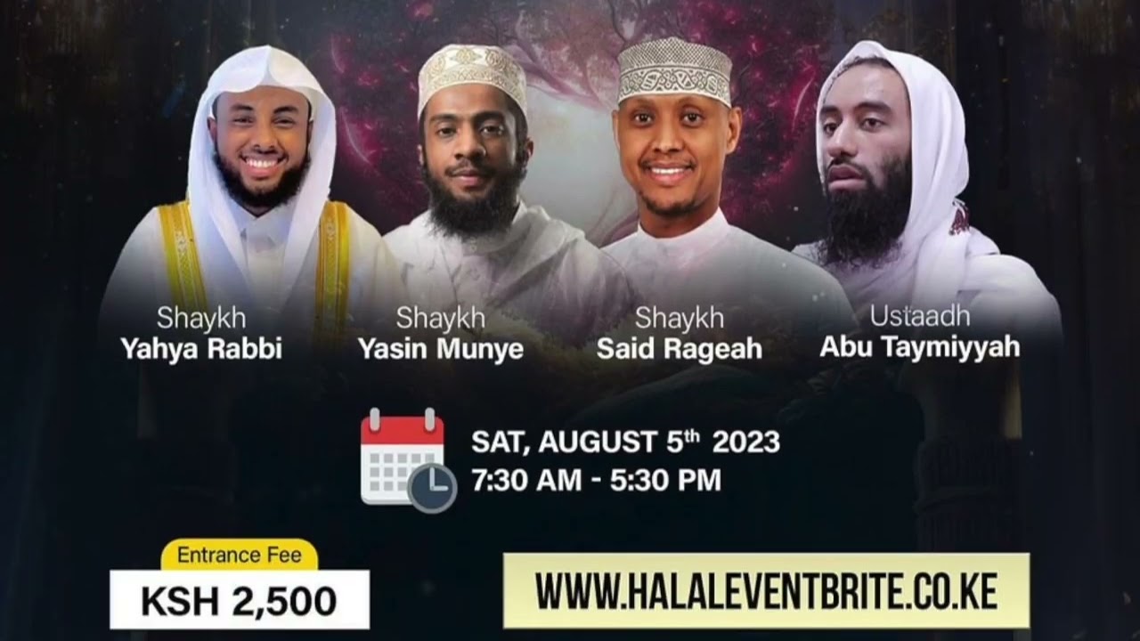 First Panel discussion led by Sh Yasin Munye ,Sh Yahya Rabbi , Ustadh Abu Taymiyyah , Sh Said Rageah