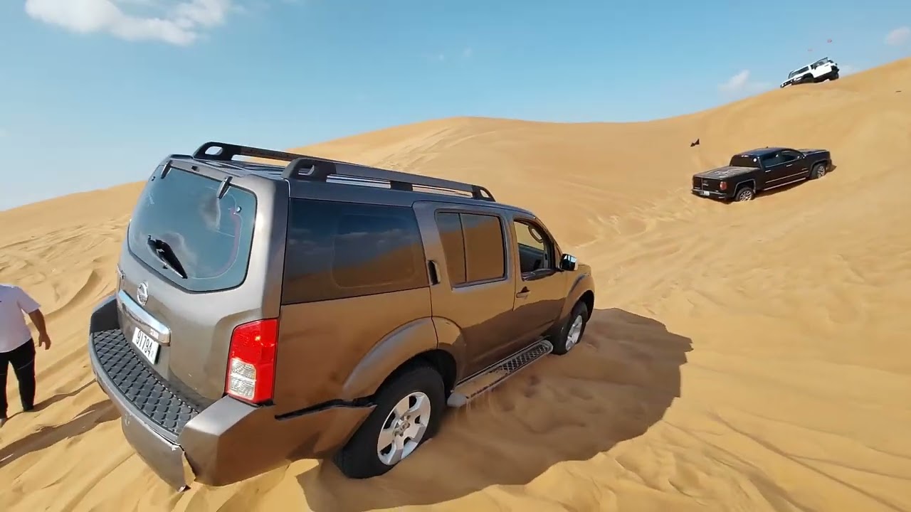 BIG RED Dune of Dubai. We drove across Badayer dunes to reach and scale the famous Big Red Dune