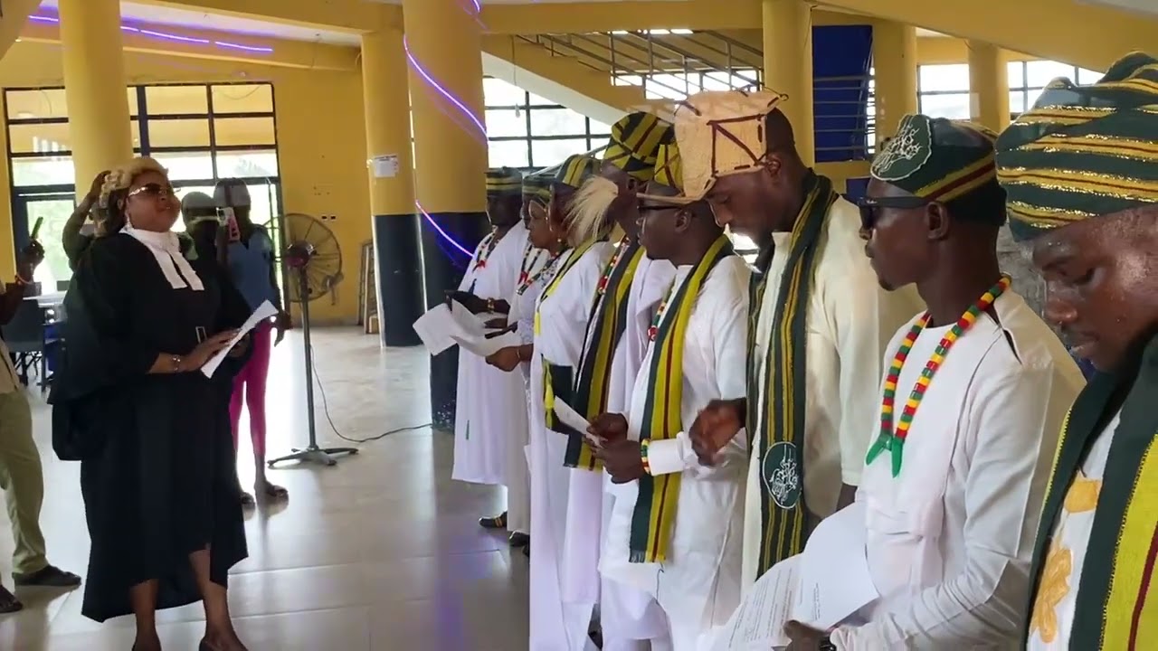 Mwaghavul Development Association(MDA) Benin City Edo State swearing in of their new officials