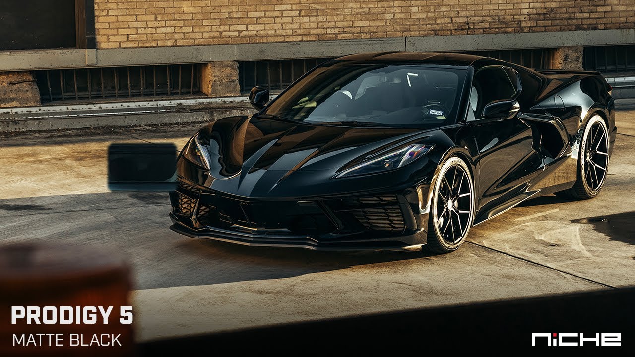 Niche Prodigy 5 | Matte Black | 19x8.5 // 20x11 | Chevrolet Corvette