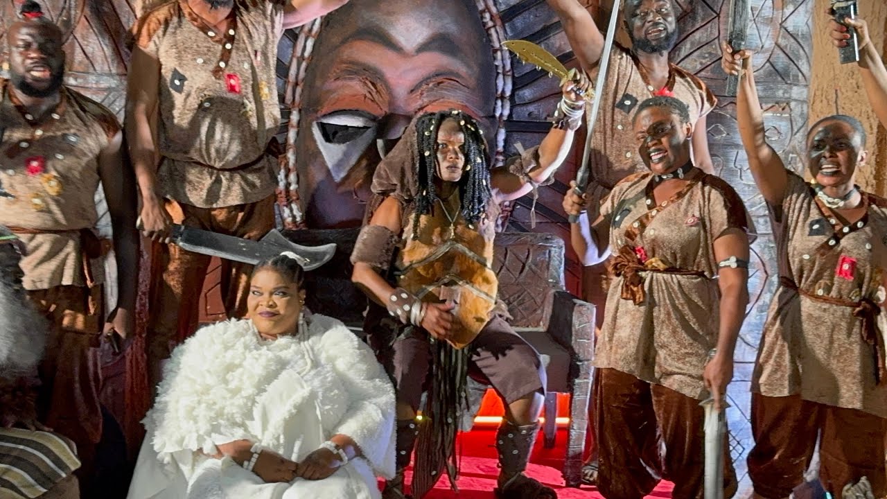 GRAND ARRIVAL OF IYABO OJO & CASTS OF LABAKE OLODODO AT THE MOVIE PREMIERE