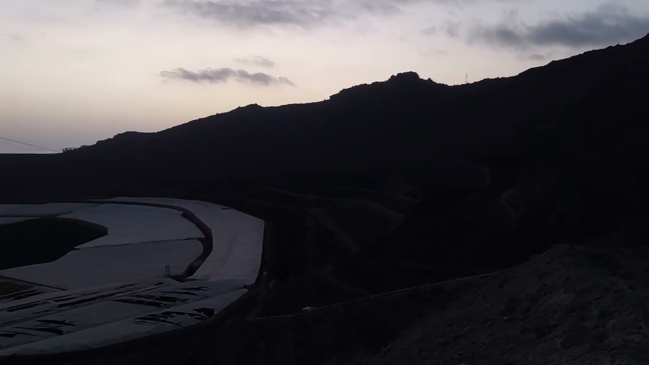 G&oacute;ry Teneryfy marsz wieczorem koło Monumento Natural de La Caldera del Rey 2022