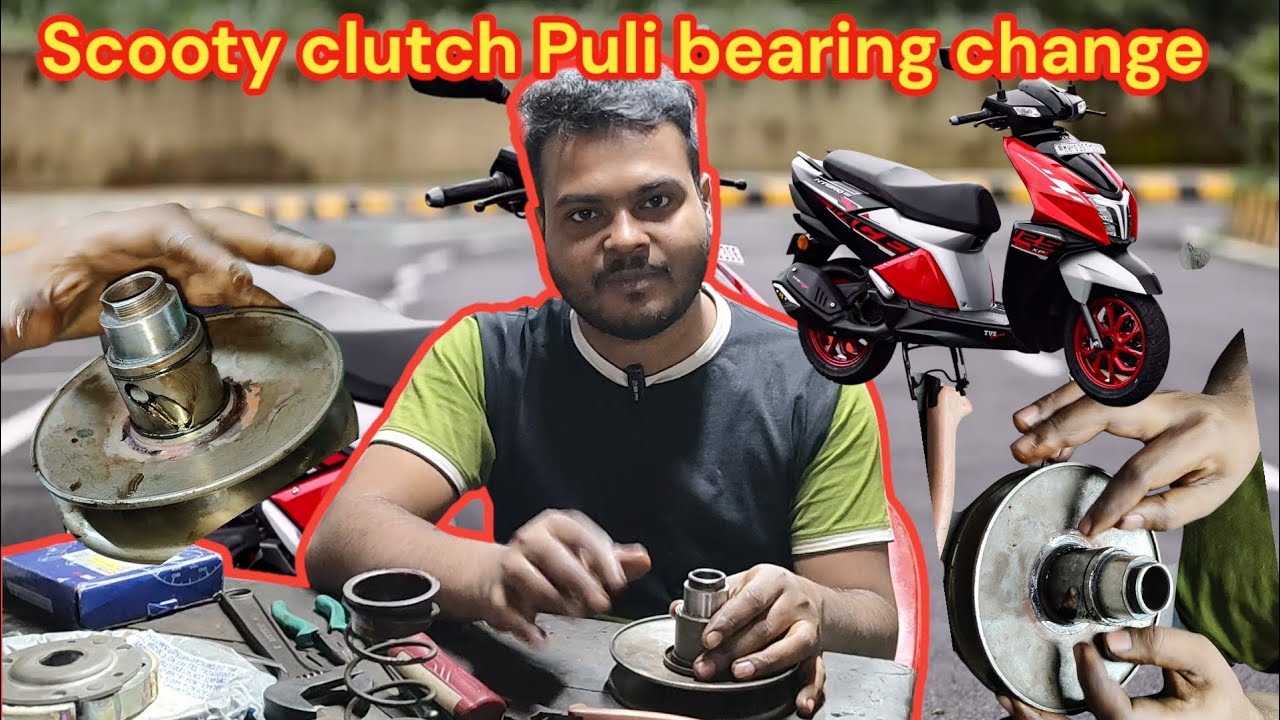 Ntorq Clutch Puli Bearing Belt Change/এনটর্ক ক্লাস পুলি বিয়ারিং বেল্ট চেঞ্জ