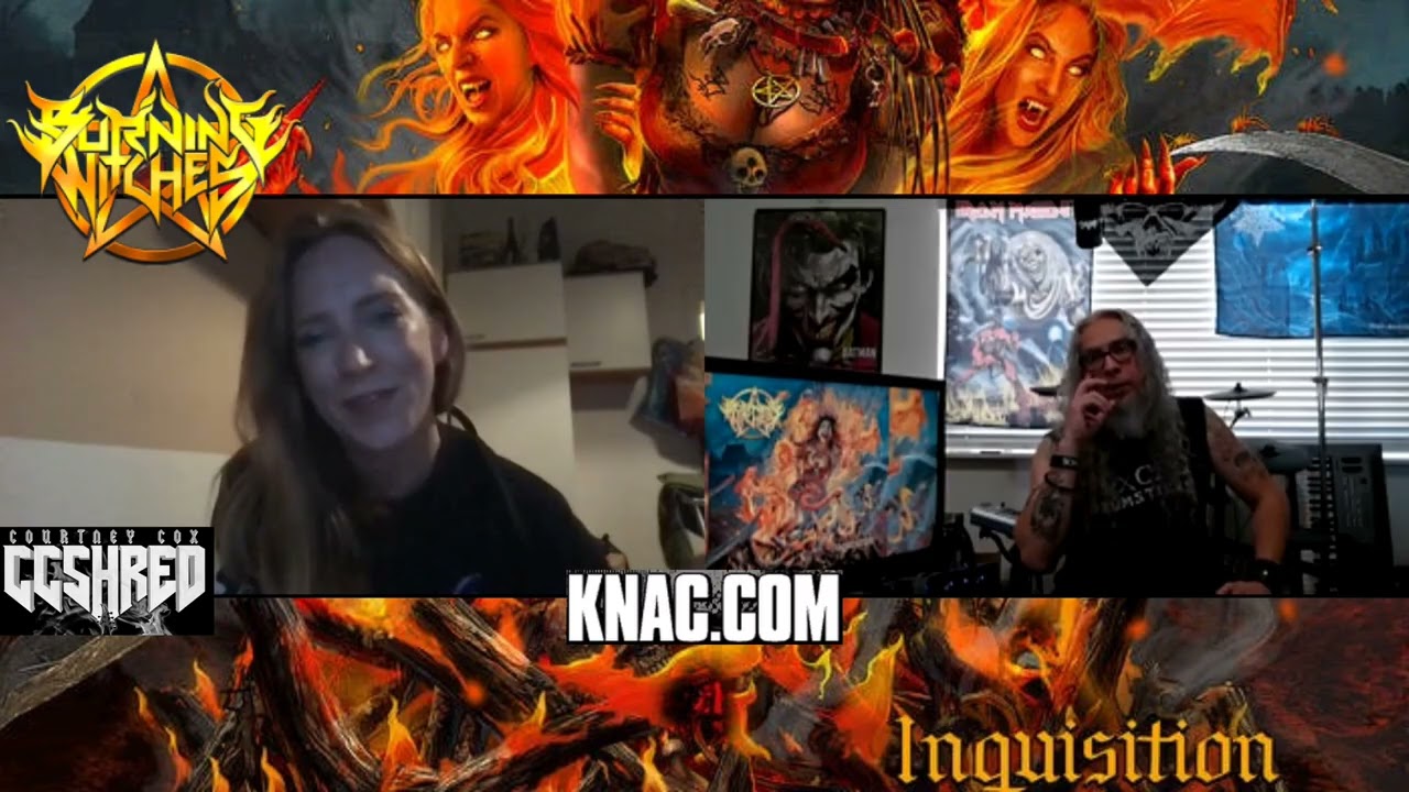 Courtney Cox of BURNING WITCHES - KNAC.COM Interview 2025
