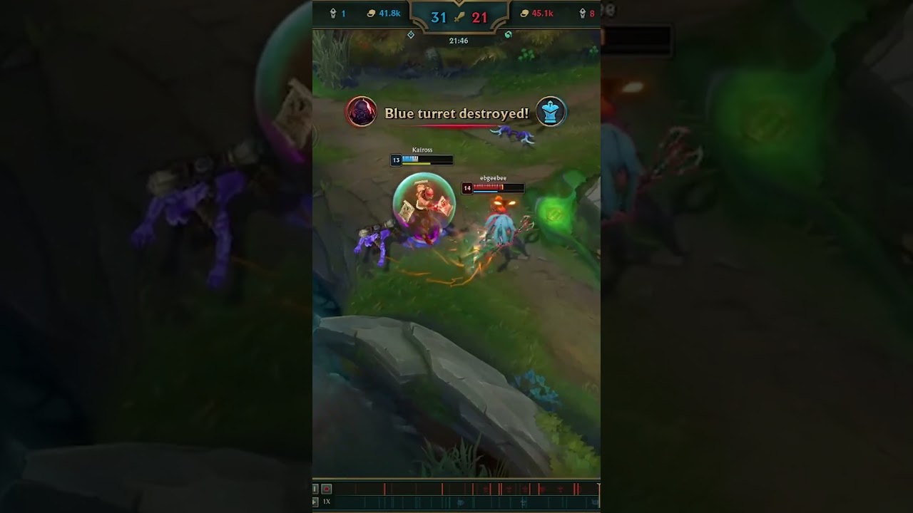 Who would win Fish with fork or Blind man #leagueoflegends #lol #gameplay #shorts