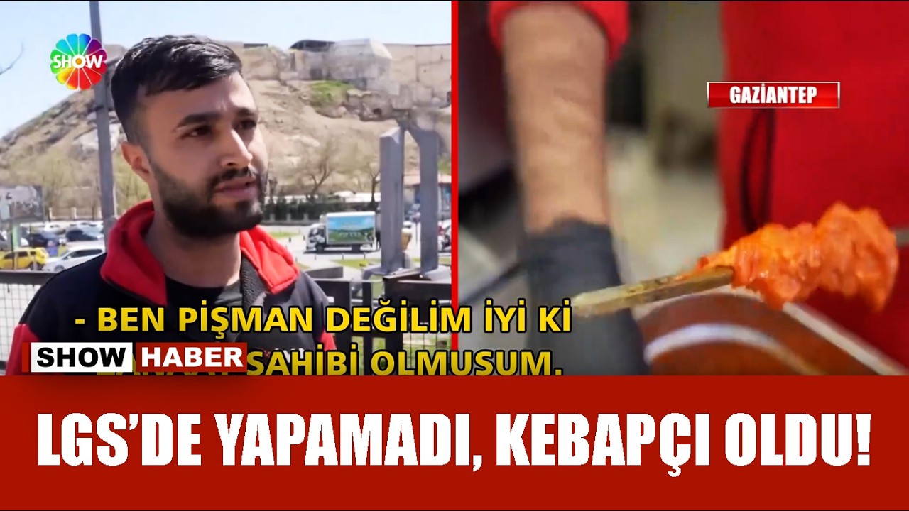 Sınavı k&ouml;t&uuml; ge&ccedil;ti, kebap&ccedil;ı oldu!