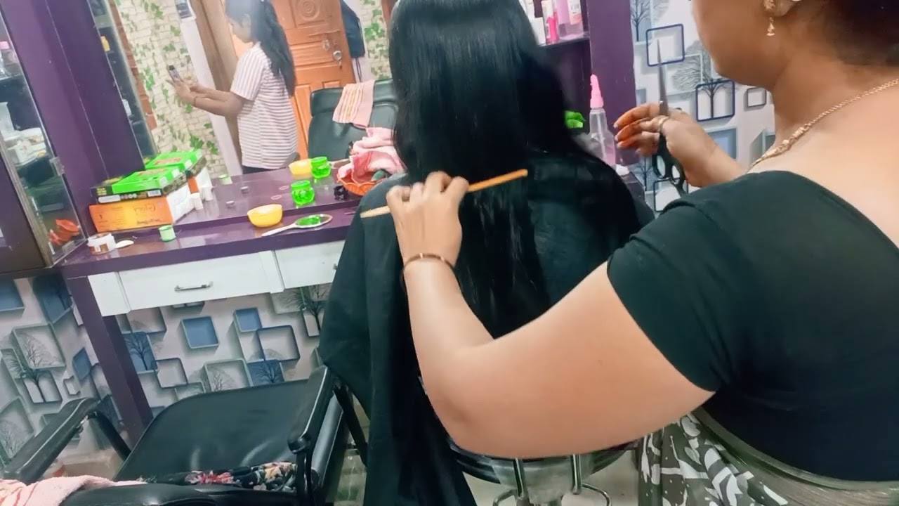 How to make level hair cut | easy hair cutting |✂️#video 🤩