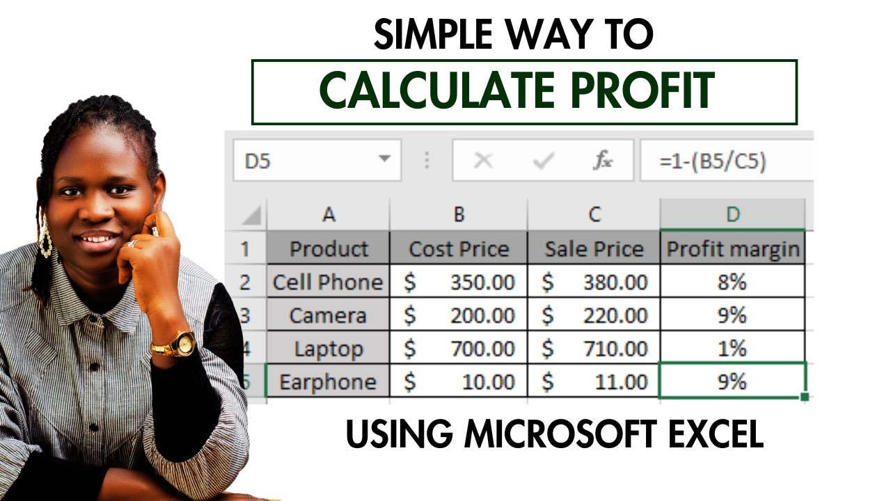 How To Calculate Profit Using Microsoft Excel