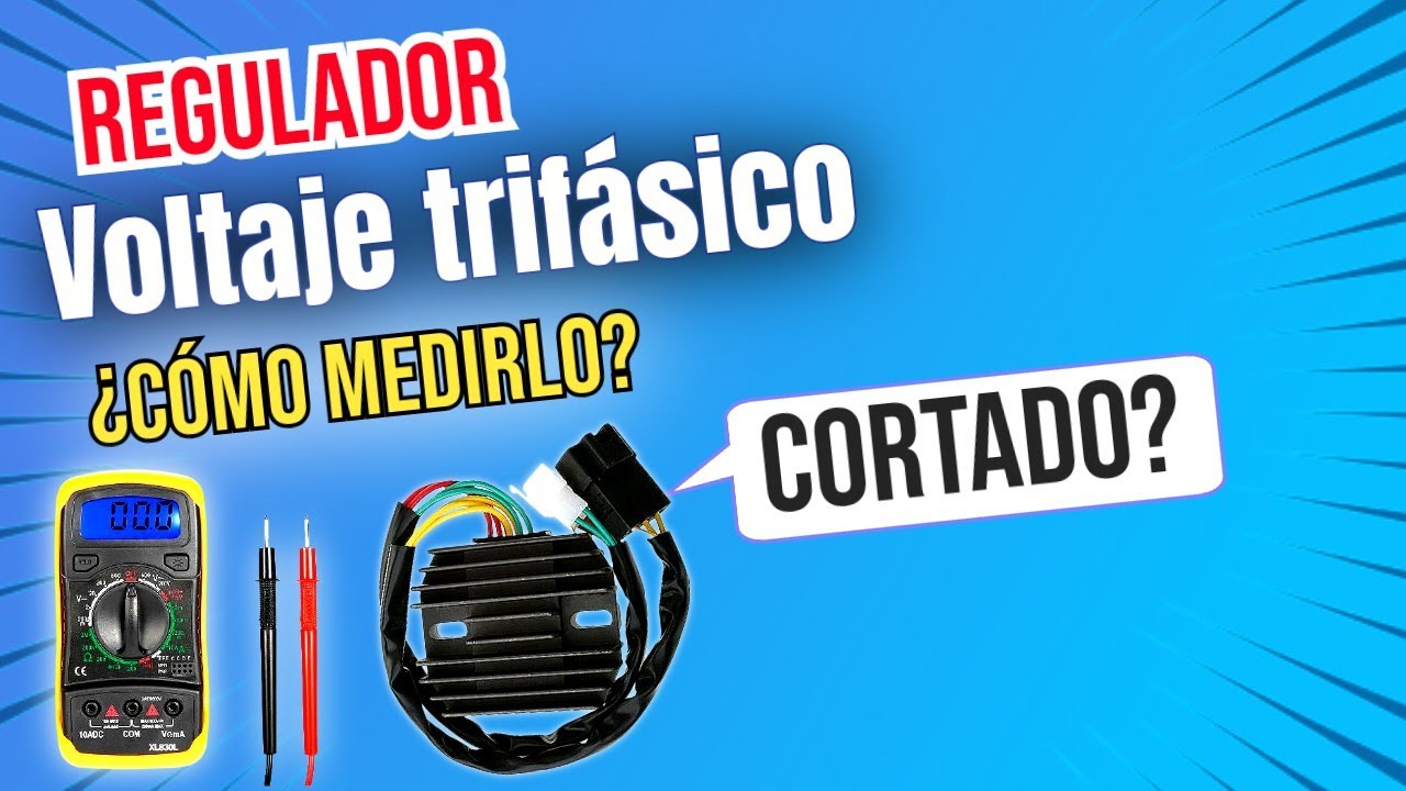 🏍️🔧 &iexcl;C&oacute;mo medir el Regulador de Voltaje Trif&aacute;sico de Moto F&aacute;cilmente, con el mult&iacute;metro o tester! 📏⚡