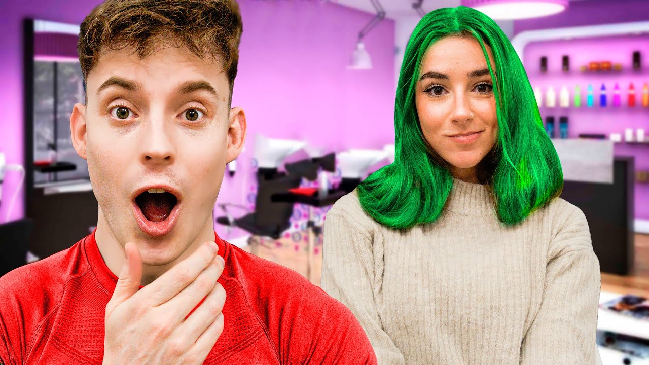 REACCIONO AL NUEVO PELO DE MI NOVIA 🌈 *no lo creerás* Exi