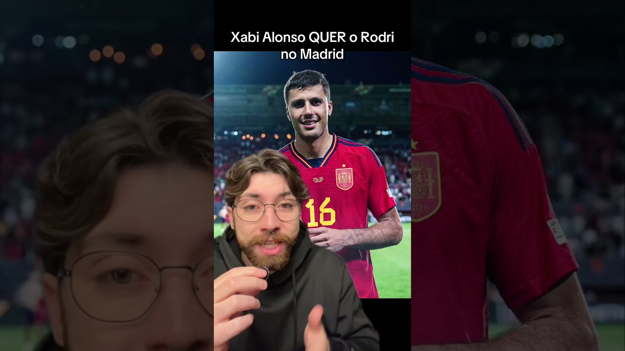 Xabi Alonso quer o Rodri no Madrid #realmadrid #xabialonso #rodri #rodrirealmadrid