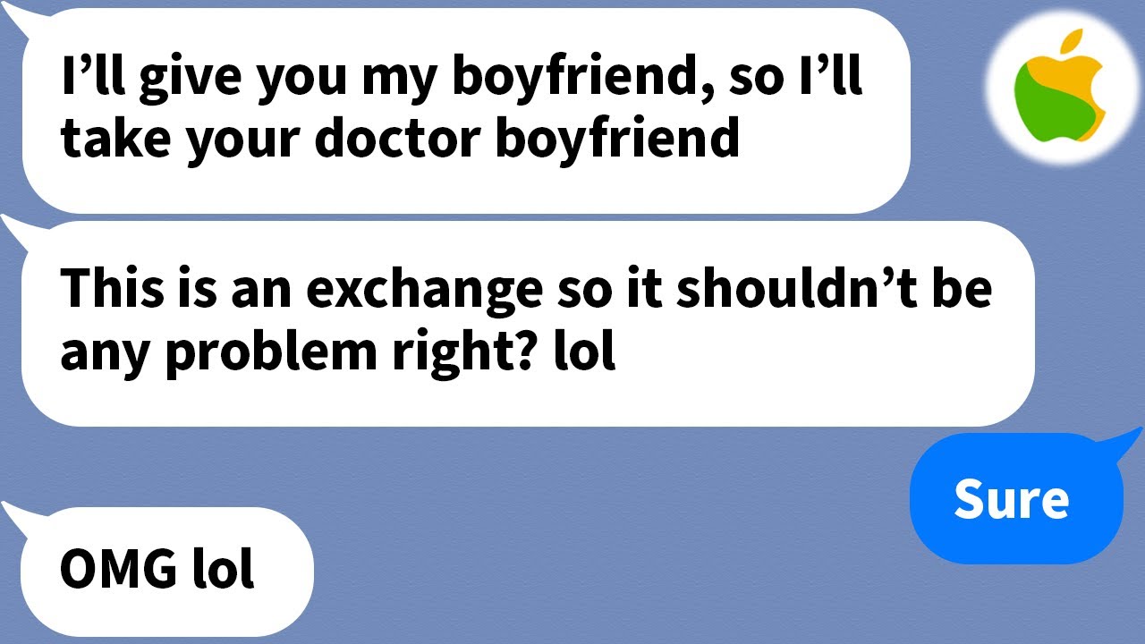 【Apple】 My ugly sister stole my boyfriend and told me I could have her ugly ex