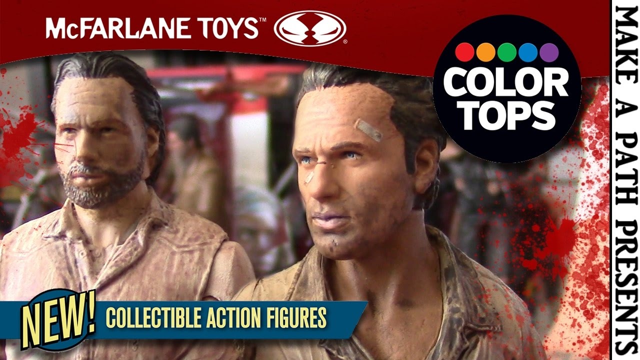 RICK GRIMES 7 inch Figure REVIEW | Walking Dead Color Tops | McFarlane Toys