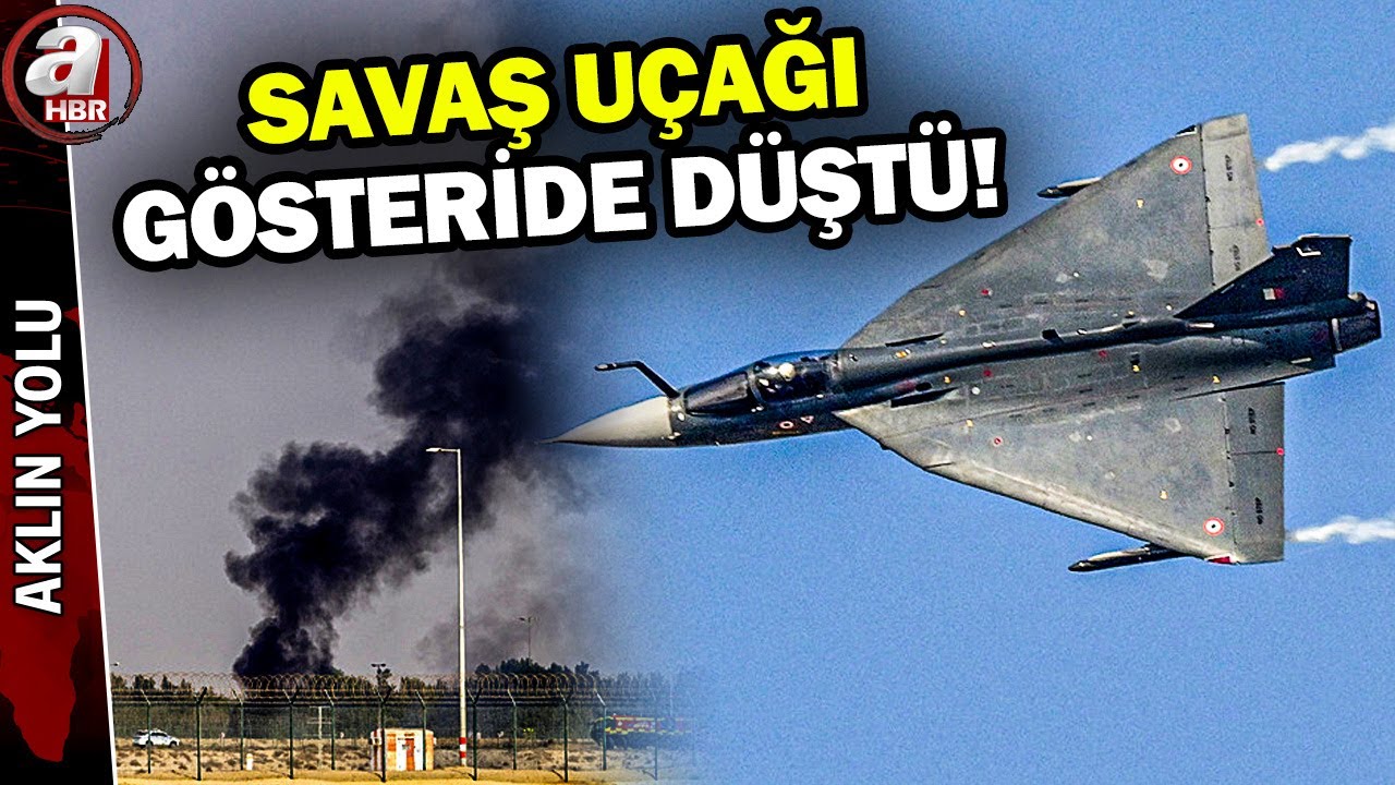 Hindistan'a ait savaş uçağı Dubai'deki gösteride yere çakıldı | A Haber