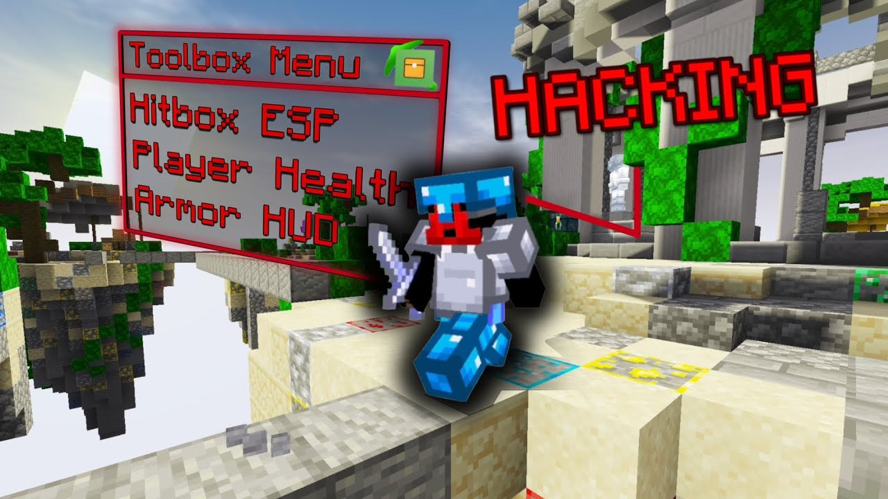 Minecraft But Im HACKING on MOBILE?? | Minecraft Hive