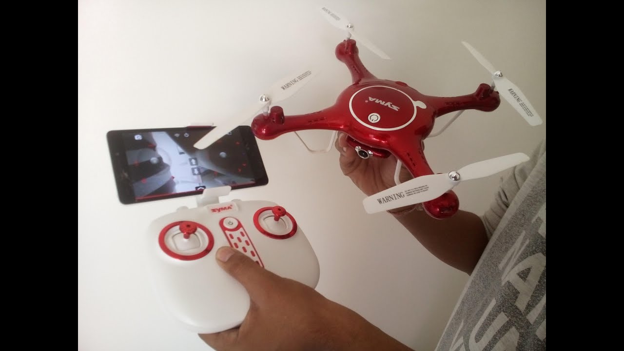 Syma X5UW FPV Real Time Camera Drone unboxing, review, flying test and Camera test
