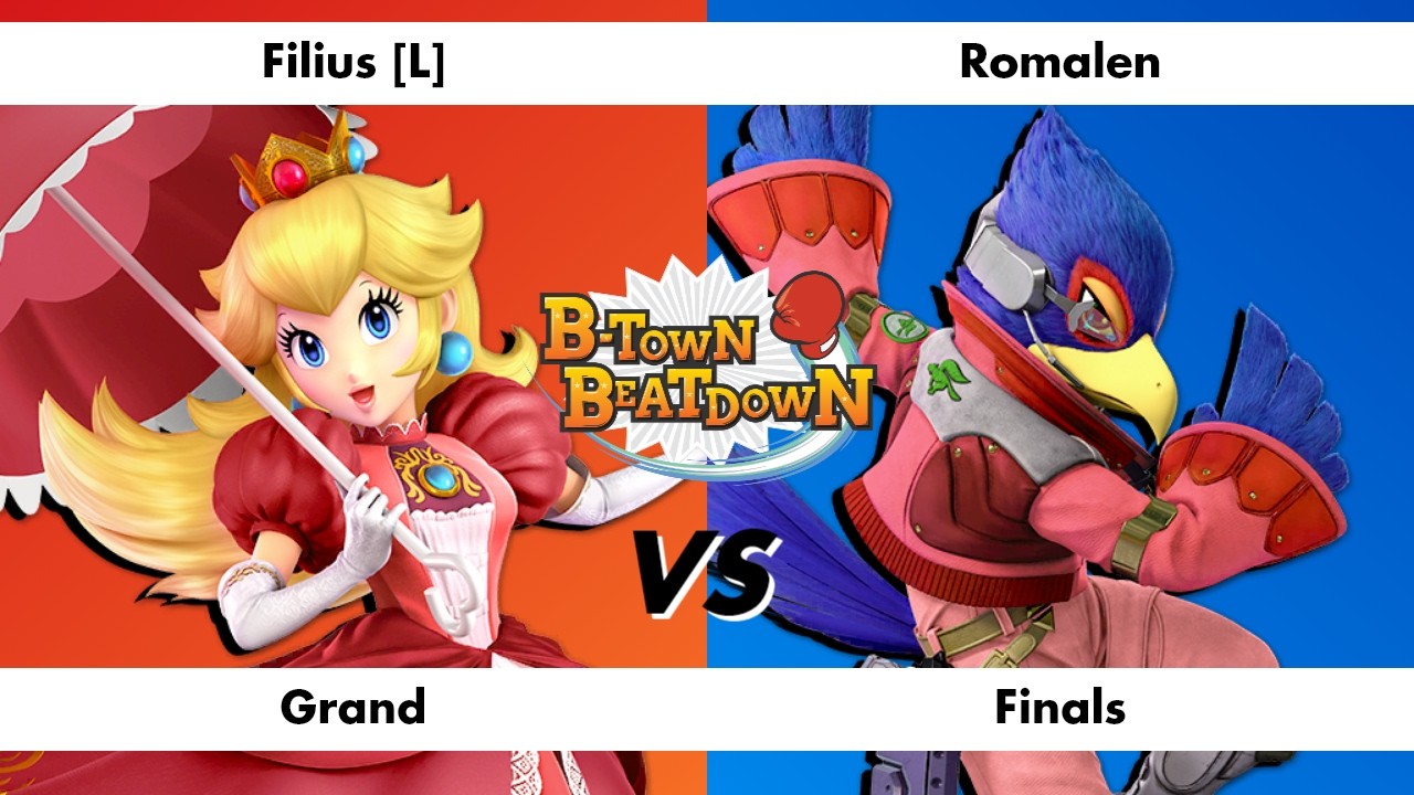 B-Town Beatdown 97 Grand Finals: Filius [L] (Peach) vs Romalen (Falco)