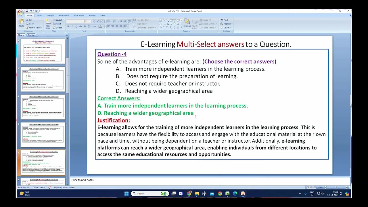 eXe Learning Tool – Assessment #swayamprabha