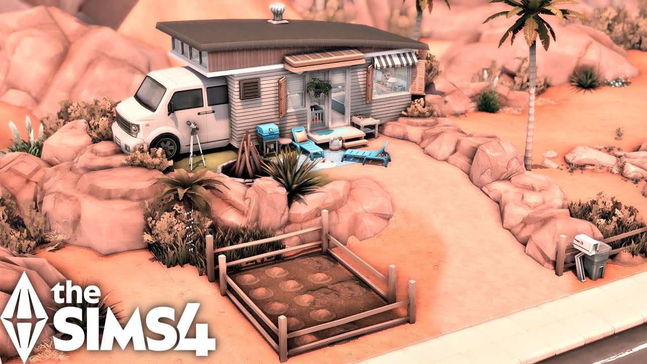 Tiny Family Starter Home | Cozy Camper Build | The Sims 4 | No CC | Base Game Only