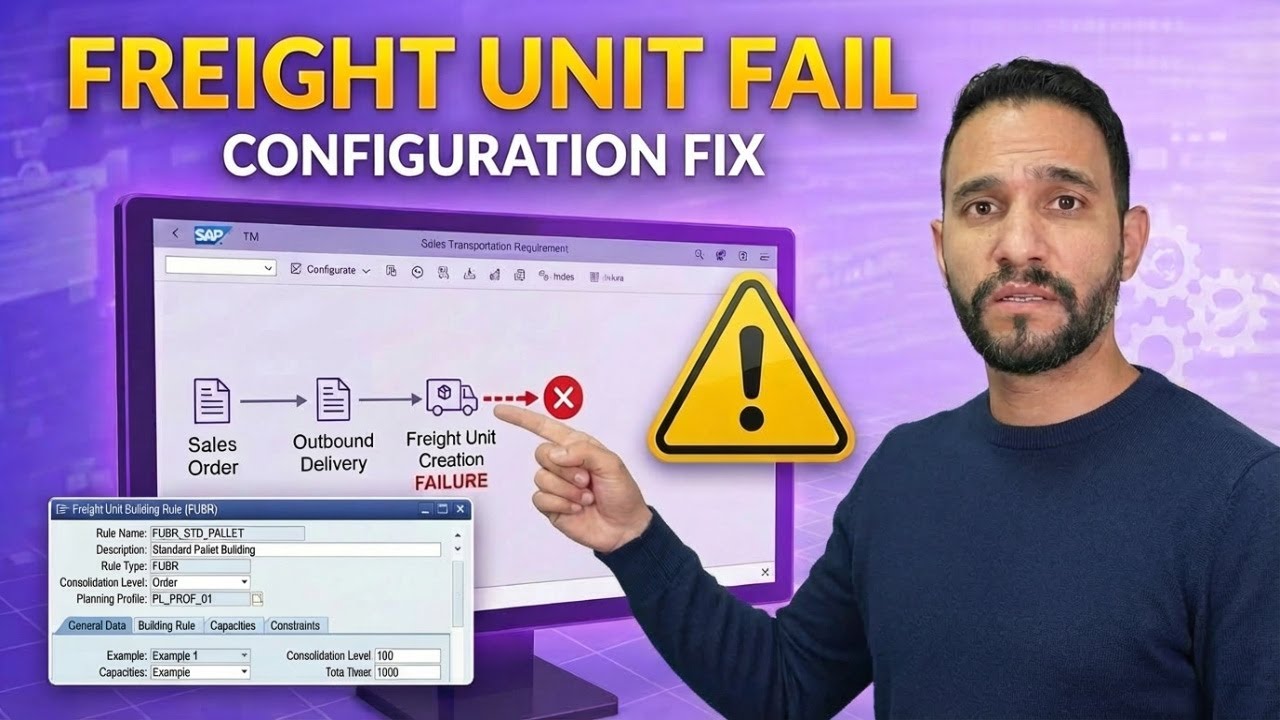 Why Freight Units Are NOT Created in SAP TM 🚨 | Checking the Key Configuration Points