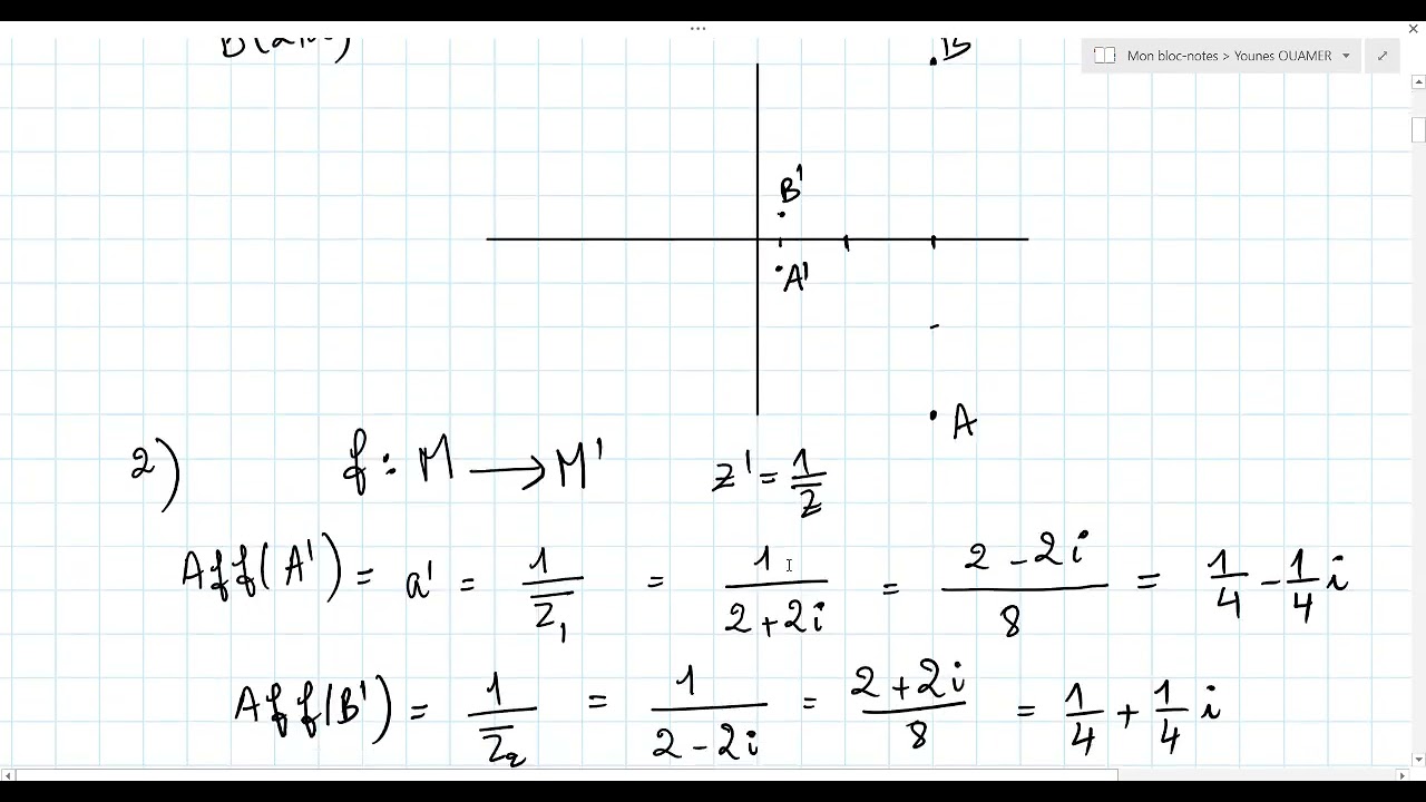 Les nombres complexes - Sciences mathématiques ( Exercice 2 )