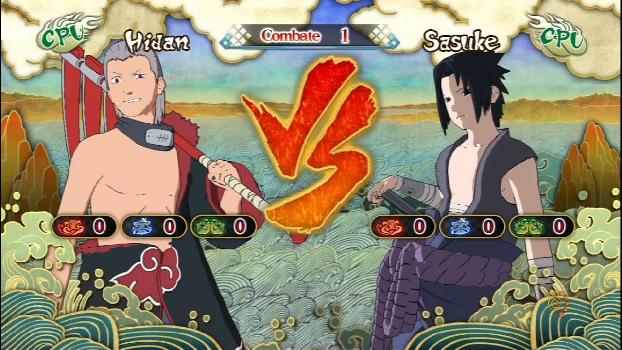 Наруто Шиппуден Ultimate Ninja Storm 3: Хидан против Саске Учиха.
