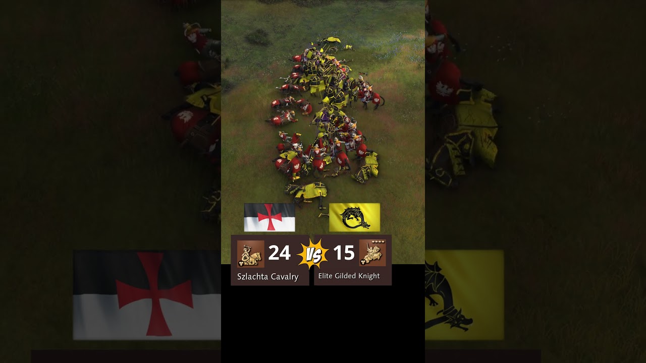 Aoe4 Szlachta Cavalry vs Gilded Knights