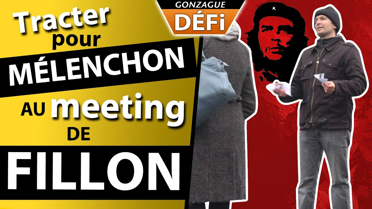 DEFI: tracter pour Melenchon au meeting de Fillon